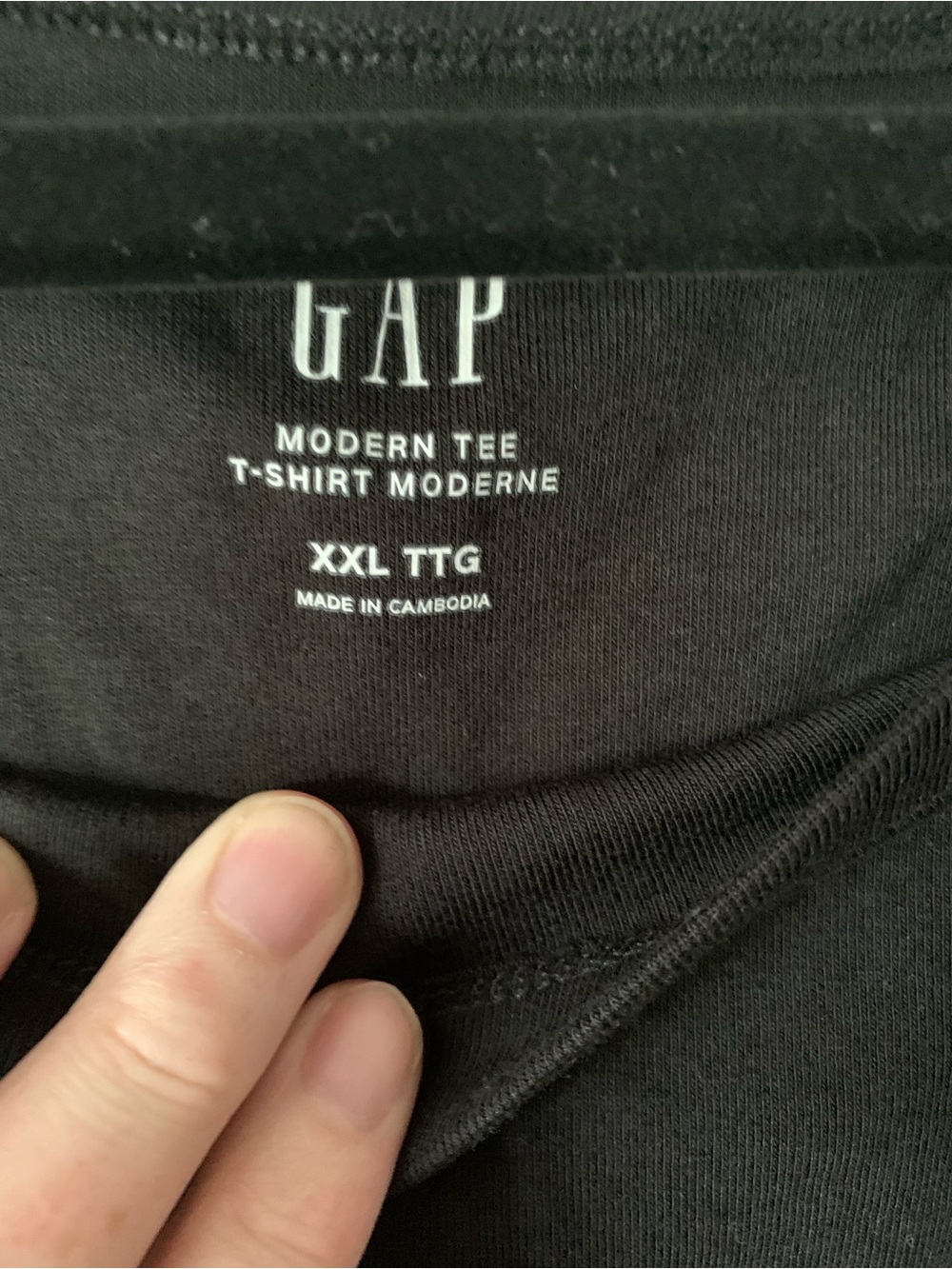 GAP Black Long-Sleeve Boatneck Top - Picture 3 of 4